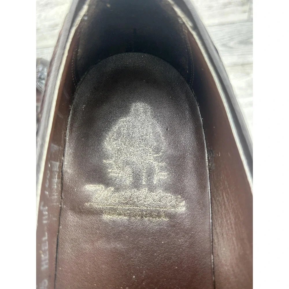 Vintage Nettleton Shoes‎ Mens Size 9 B Alligator Tassel Loafers Made USA 80s